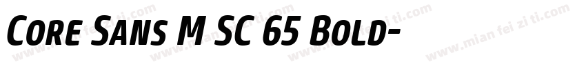 Core Sans M SC 65 Bold字体转换